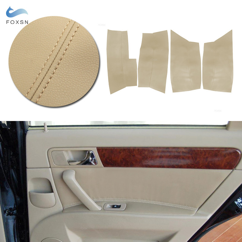 Leather Cleaner Interior - 4 ชิ้น แผงบุภายในรถยนต์ ที่วางแขน หุ้มหนังไมโครไฟเบอร์ สำหรับ