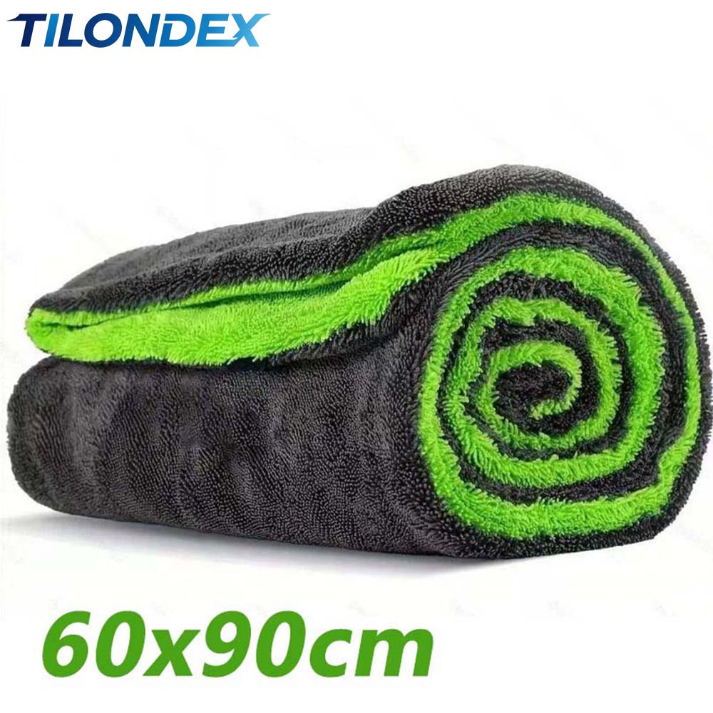 Microfiber Towel Detailing - ผ้าไมโครไฟเบอร์เช็ดรถยนต์แบบสองด้าน 1 ผืน 1000GSM - ผ้าเช็ดทำความสะอาดรถยนต์